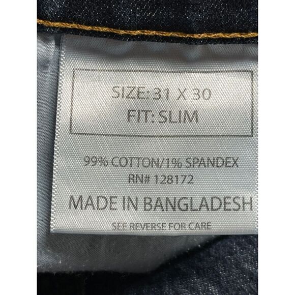 Ring of Fire Jeans Mens 31X30 Slim Fit Dark Wash EUC - Picture 10 of 11